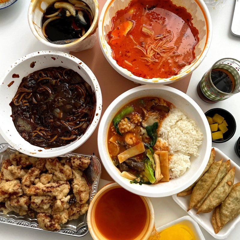 이과두주 페어링 마라탕 짜장면